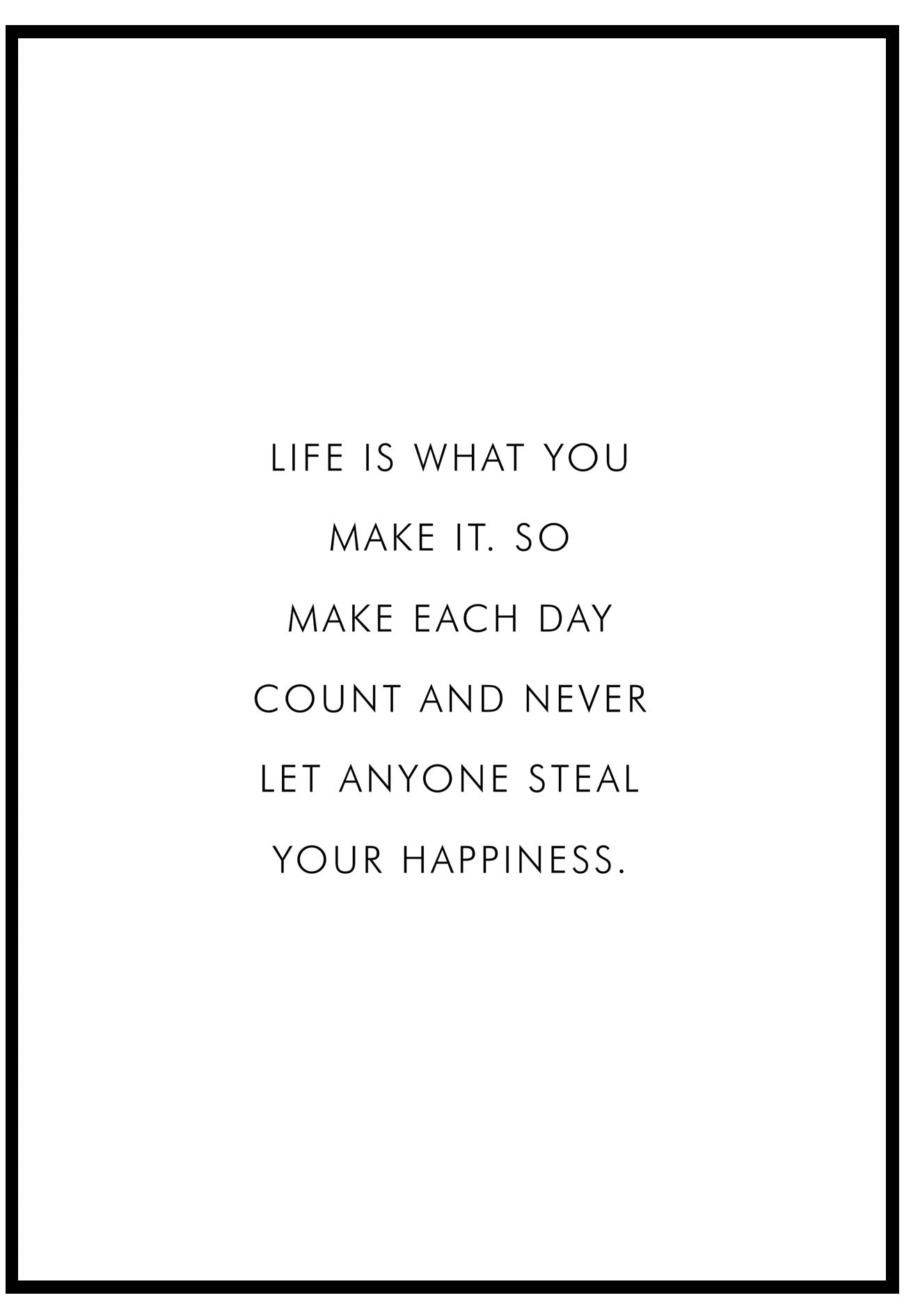 Make Each Day Count Wall Art