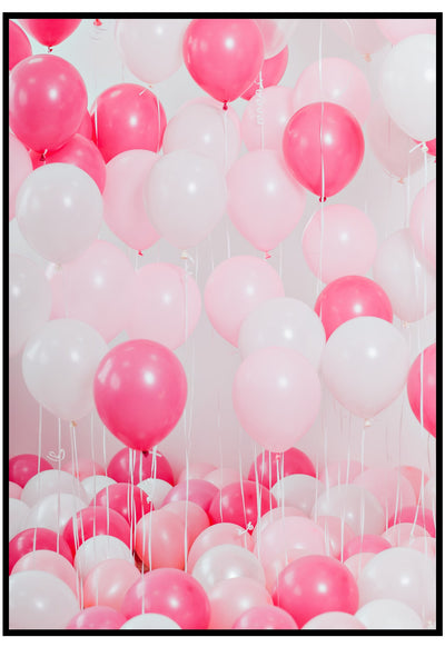 Pink Balloons Wall Art