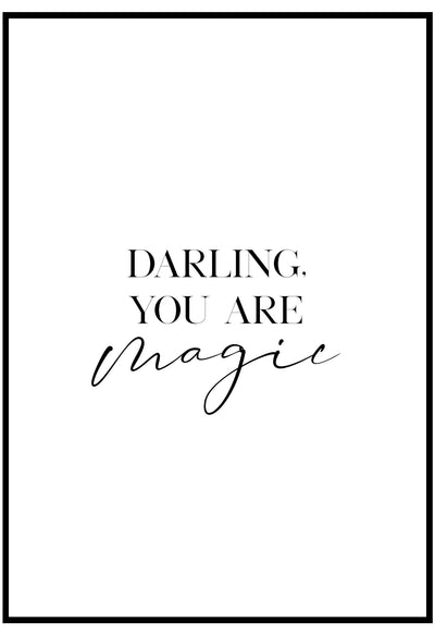 Darling You Are Magic Wall Art