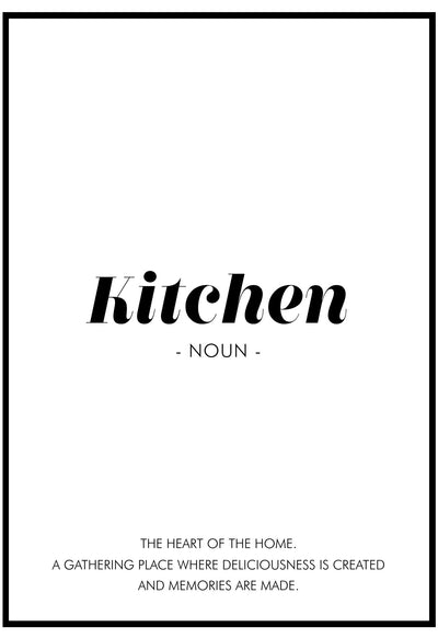 Kitchen Definition Wall Art