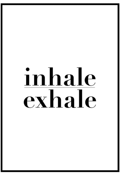 Inhale Exhale Wall Art