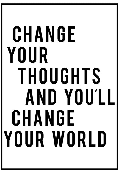Change Your Thoughts Wall Art