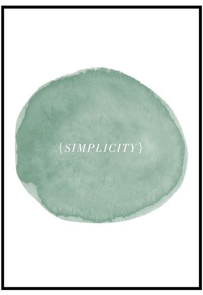 Simplicity Wall Art