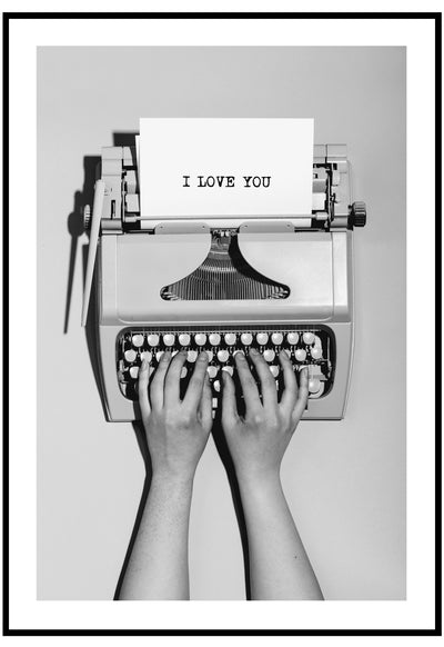 I Love You On Paper Wall Art