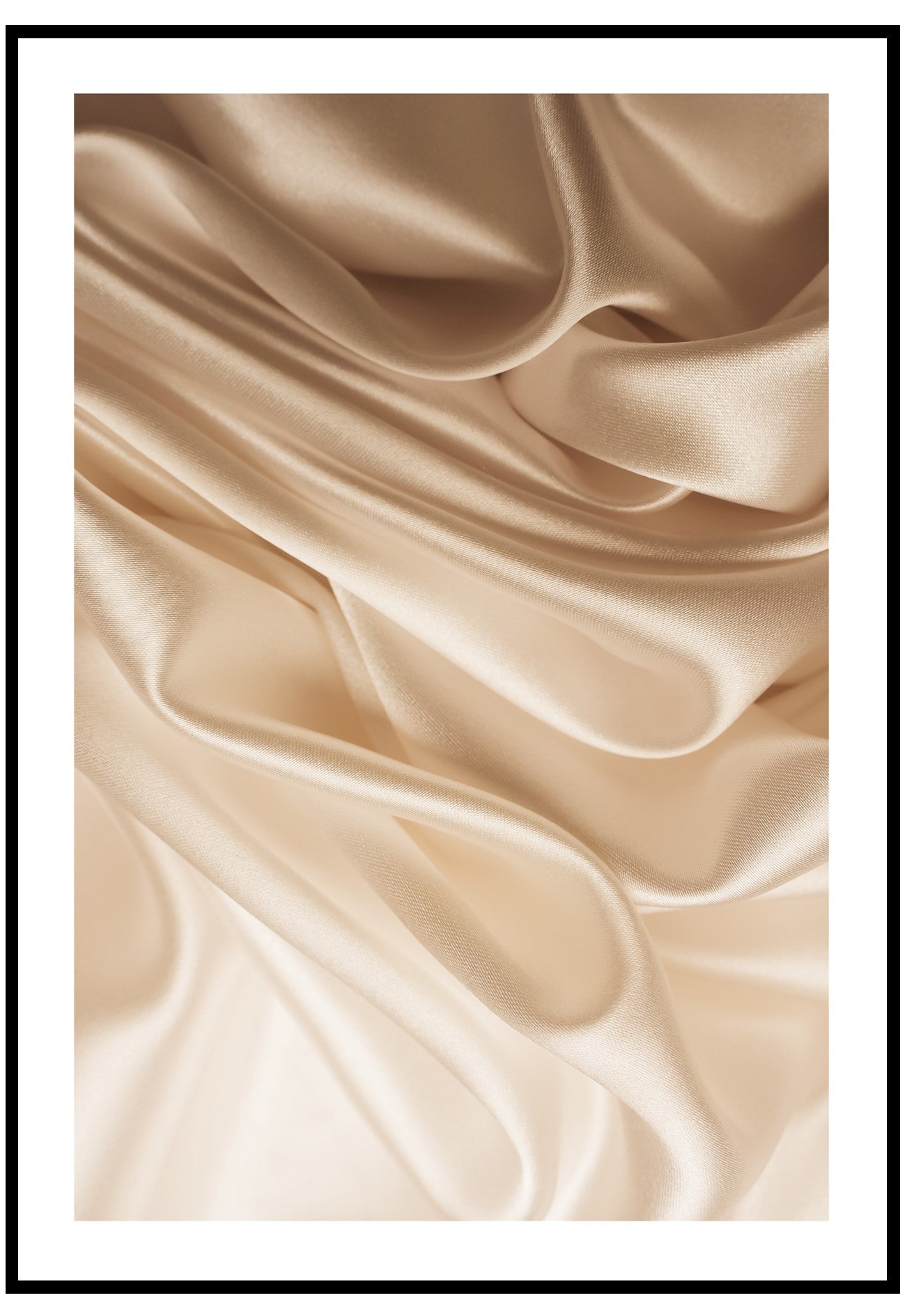 Beige Silk Wall Art