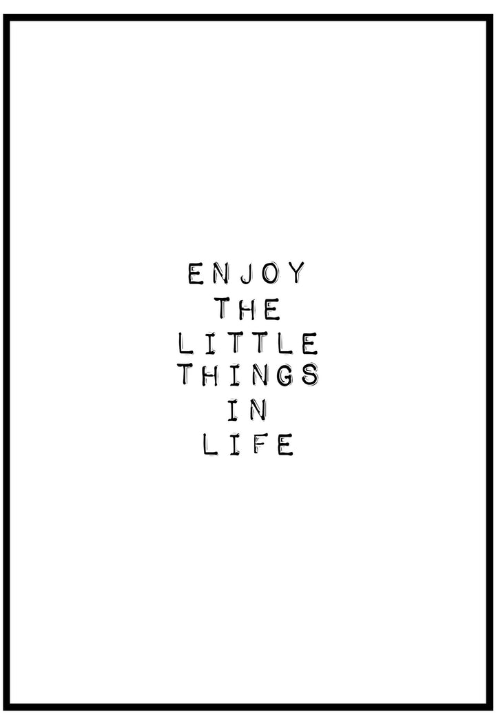 Enjoy The Little Things Wall Art