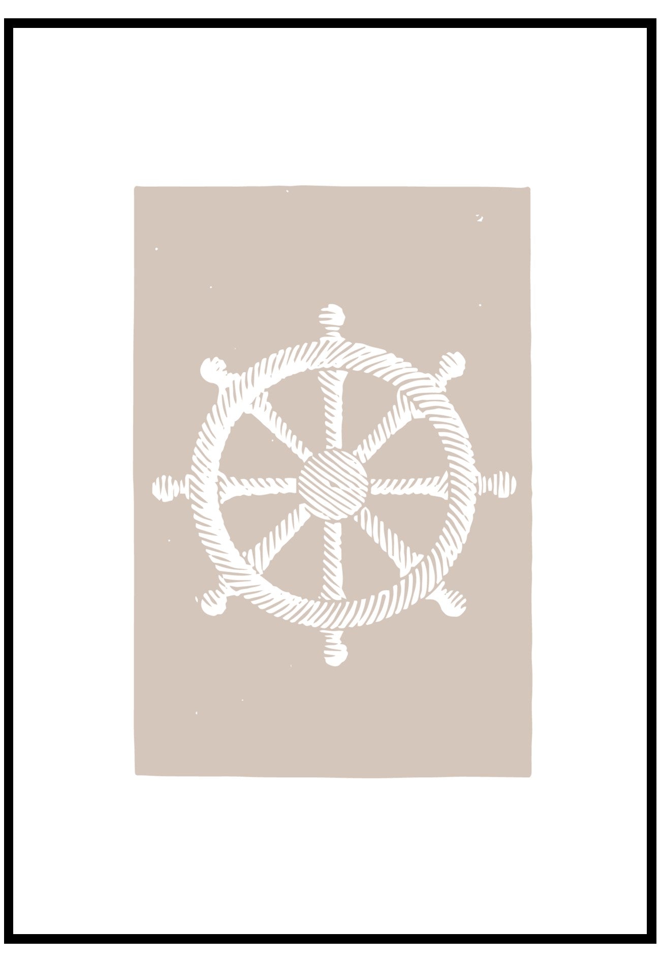 Wheel Illustration Wall Art