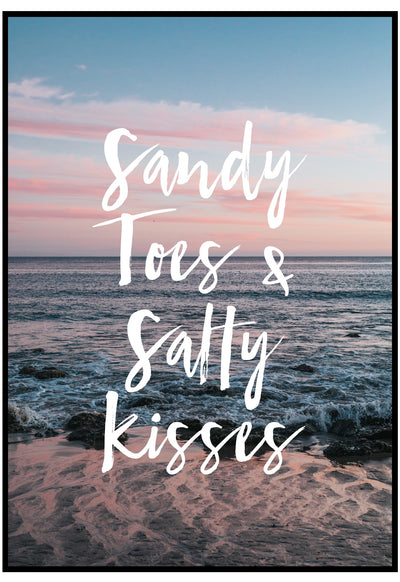 Sandy Toes Salty Kisses Wall Art
