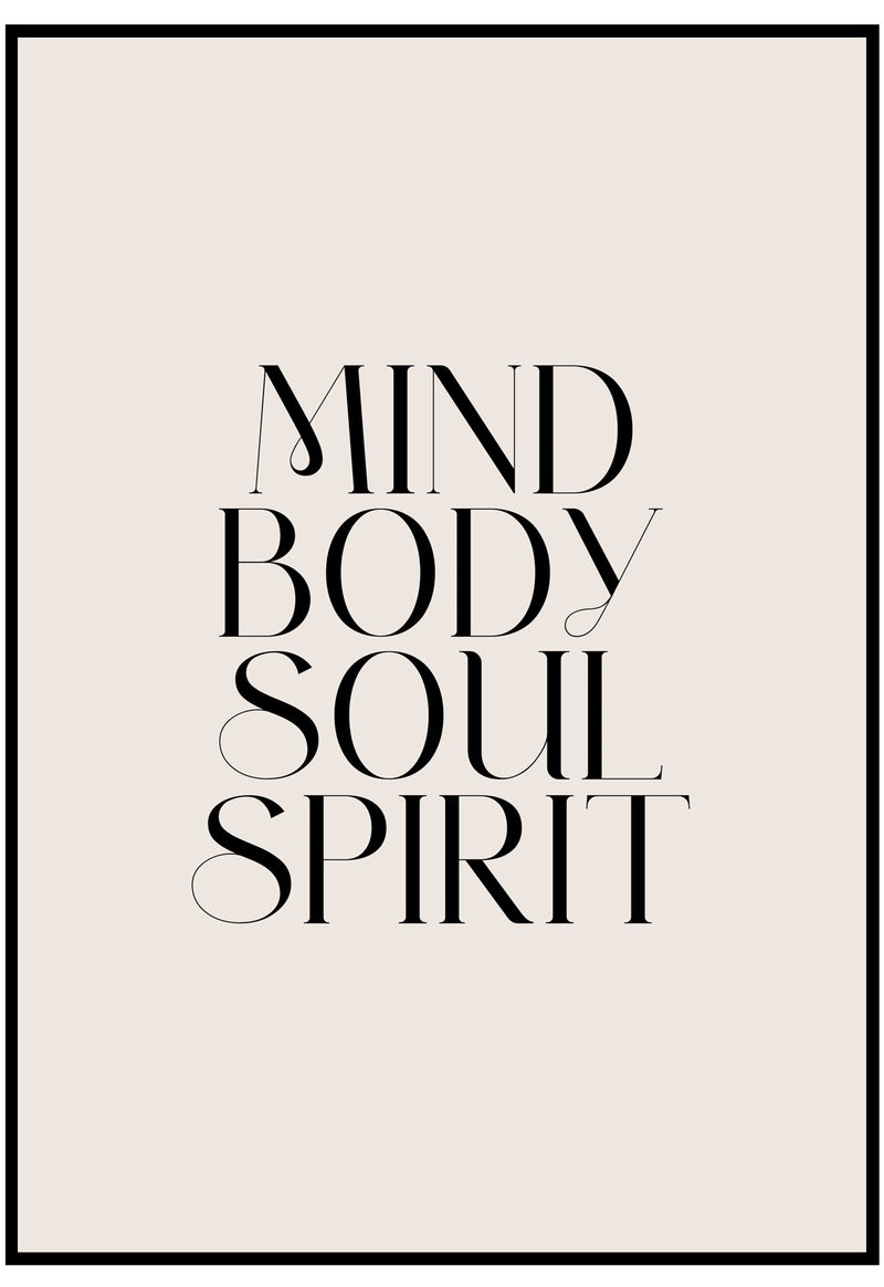 Mind Body Soul Spirit Wall Art