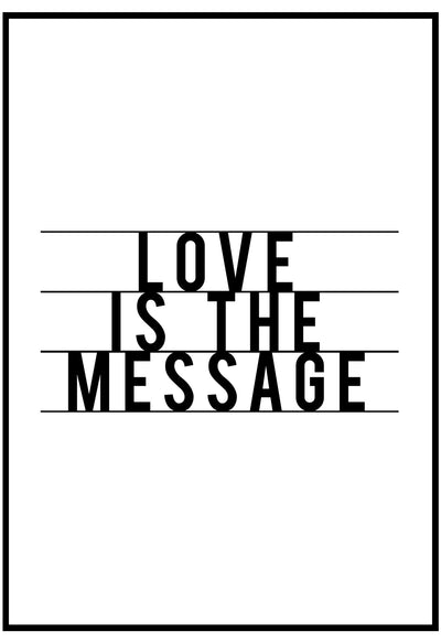 Love Is The Message Wall Art