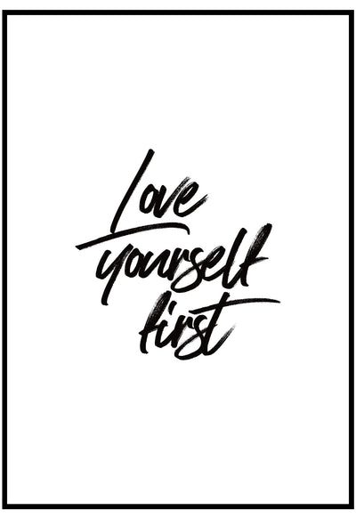 Love Yourself First Wall Art