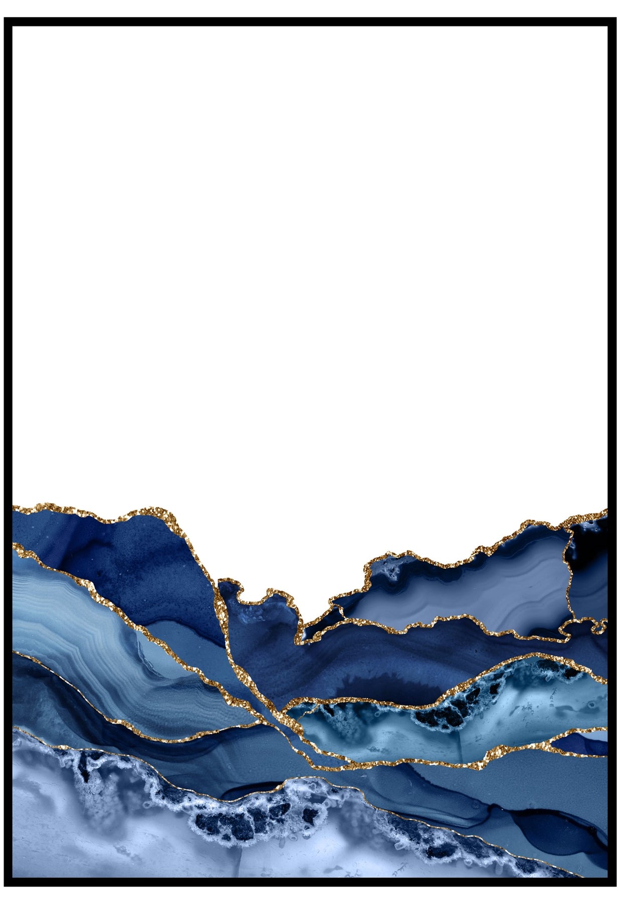 Blue agate on sale art
