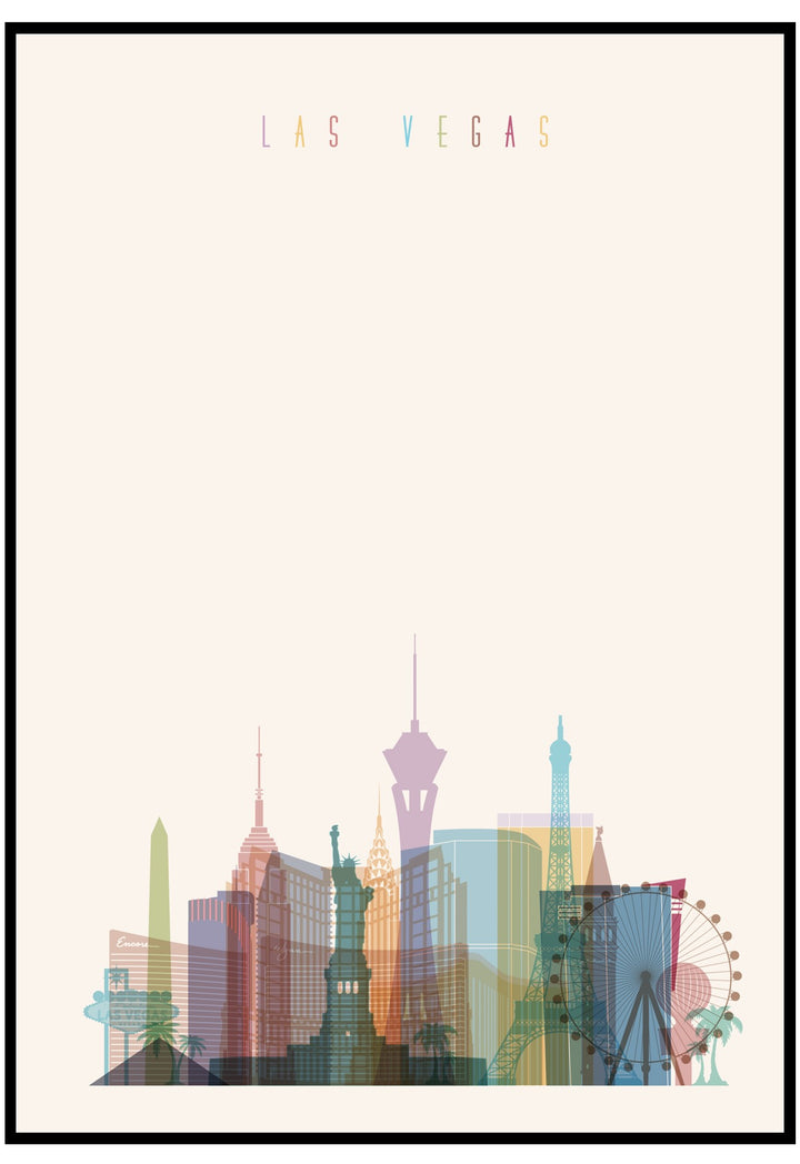 Las Vegas Skyline Wall Art