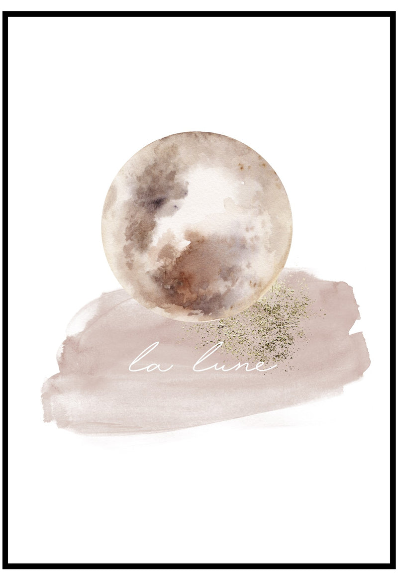 La Lune Pink Wall Art