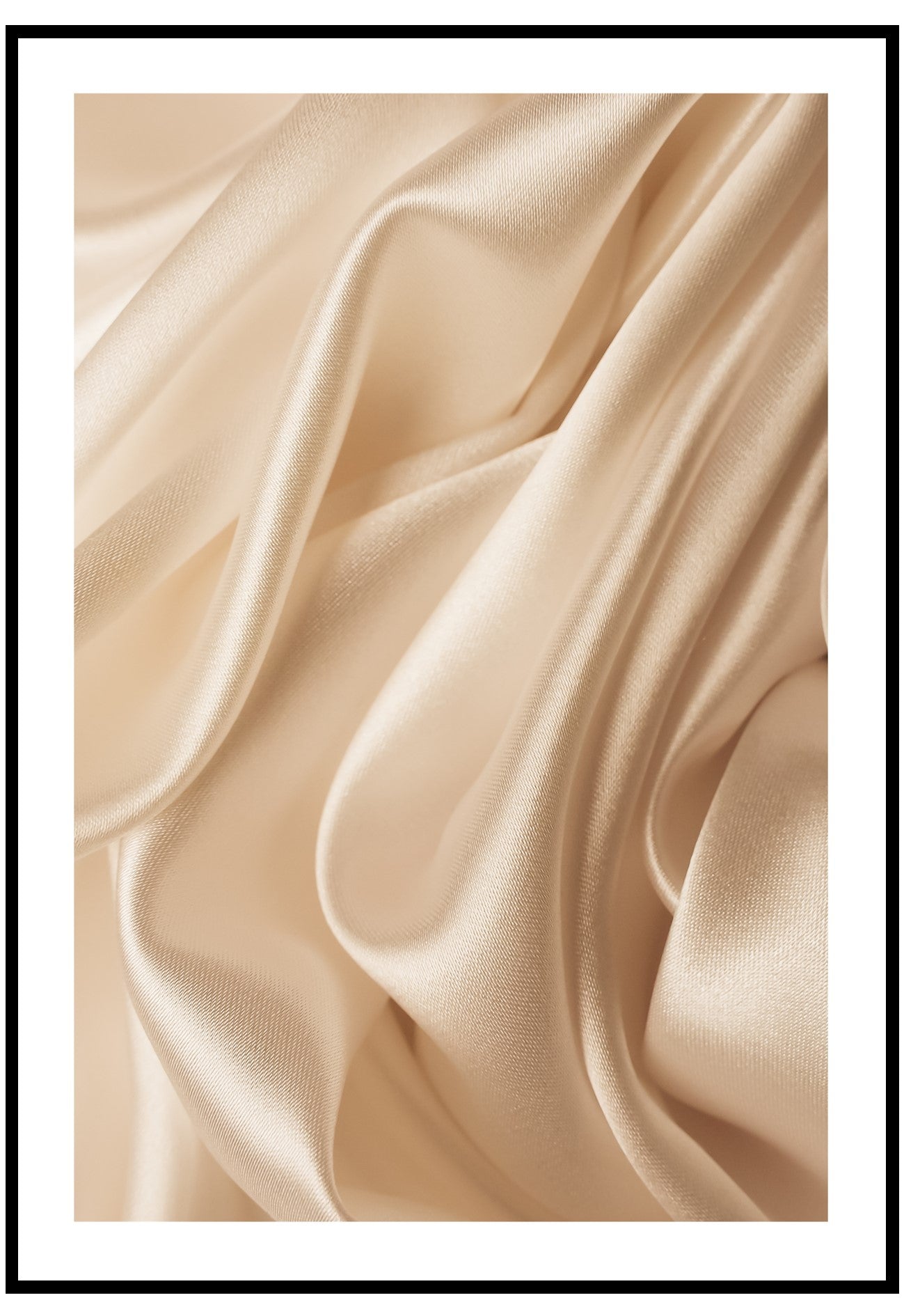 Beige Silk Wall Art