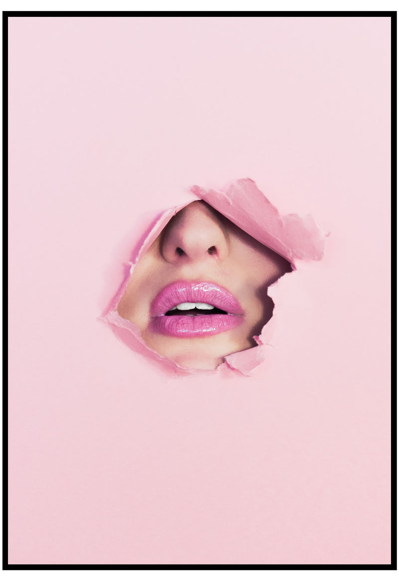 Pink Lips Wall Art