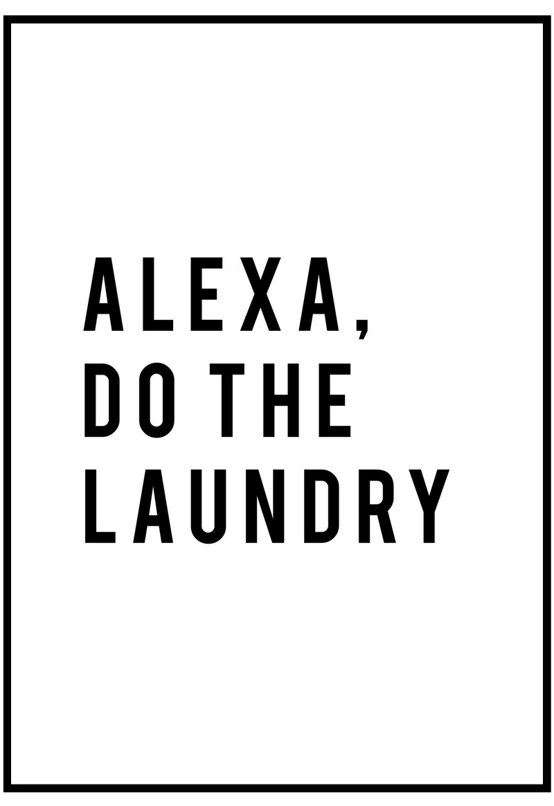 alexa do the laundry wall art