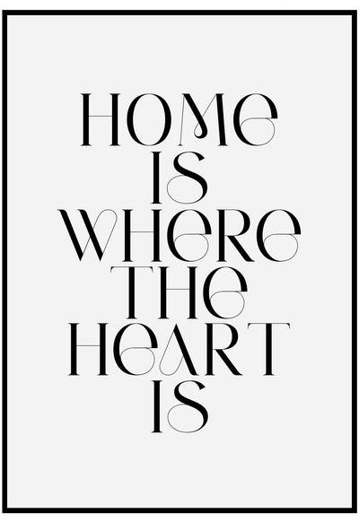 Home Is Where The Heart Is Wall Art