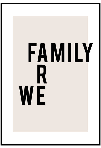 We Are Family Wall Art