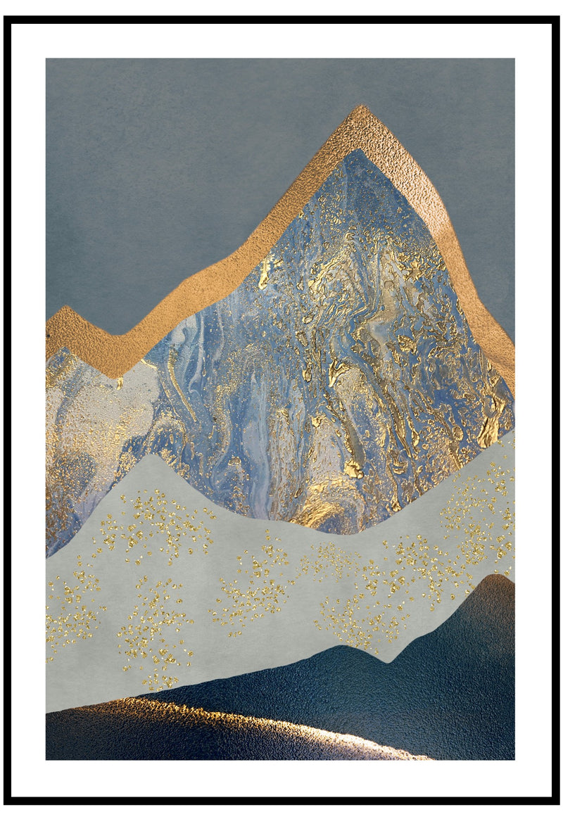 Abstract Mountain Wall Art