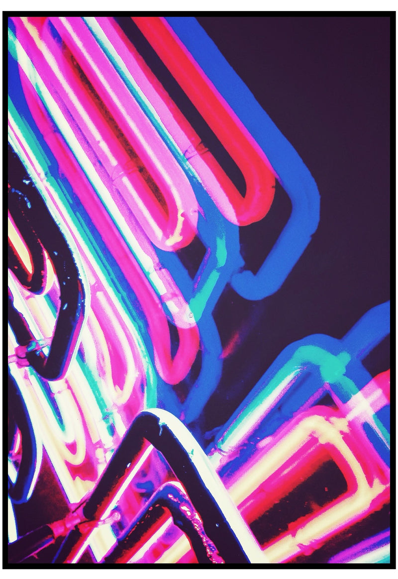 Neon Blur Wall Art