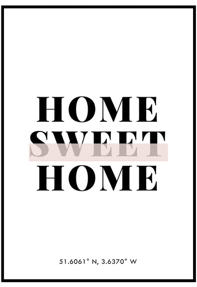 Personalised Home Sweet Home Wall Art