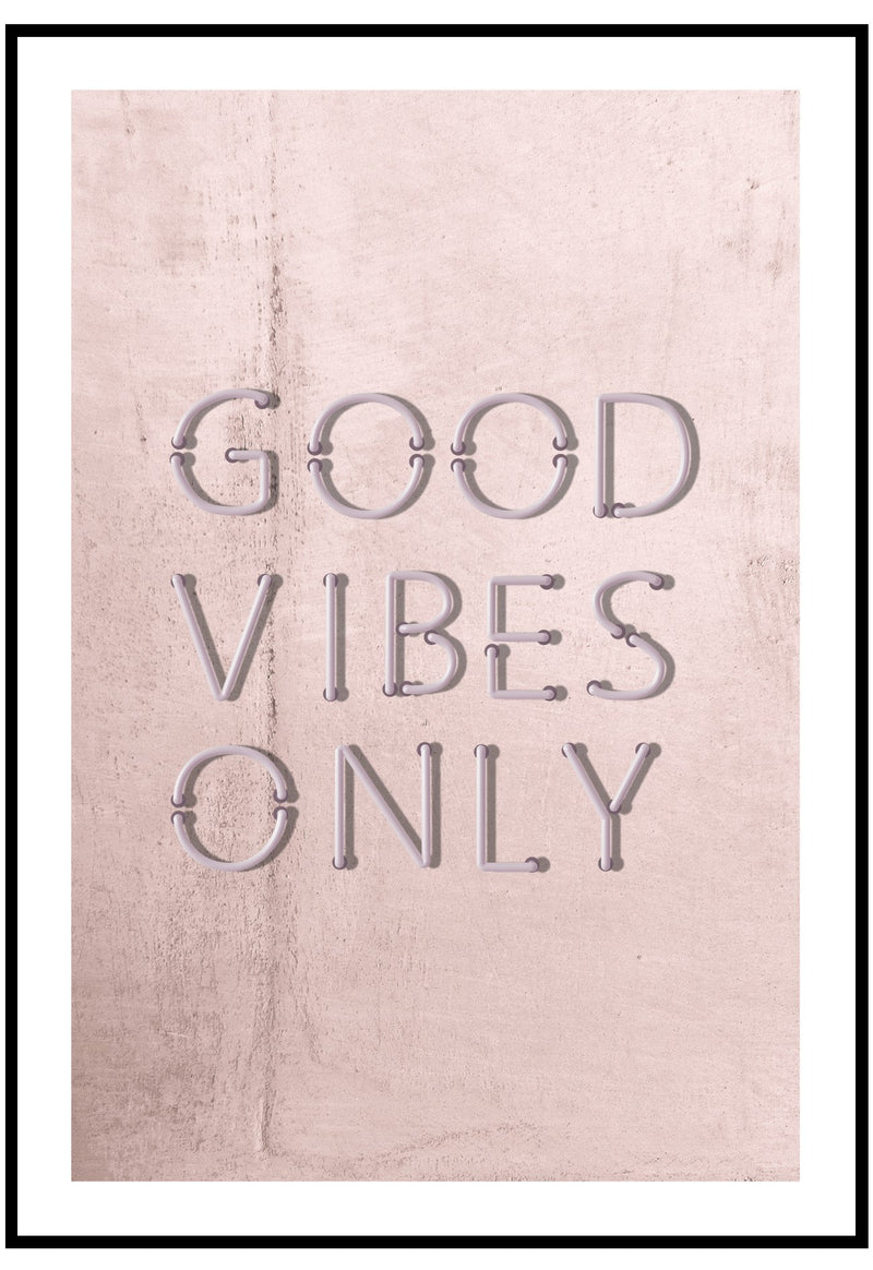 Good Vibes Only Neon Wall Art