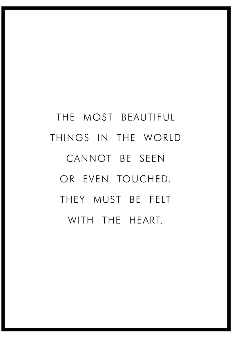 The Most Beautiful Things In The World Wall Art