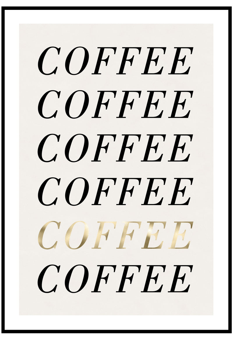 Coffee Coffee Coffee Wall Art