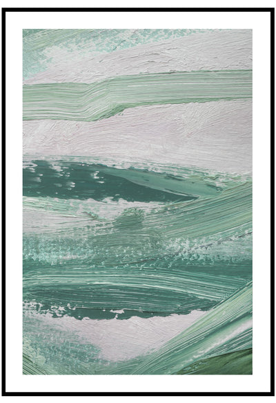 muted green paint poster