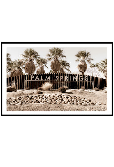 palm springs sign poster