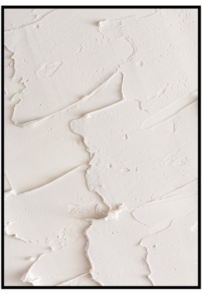 beige plaster wall art