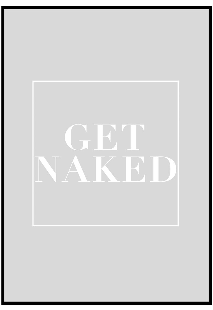 get naked grey wall art