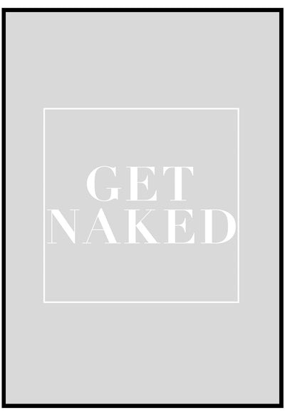 get naked grey wall art