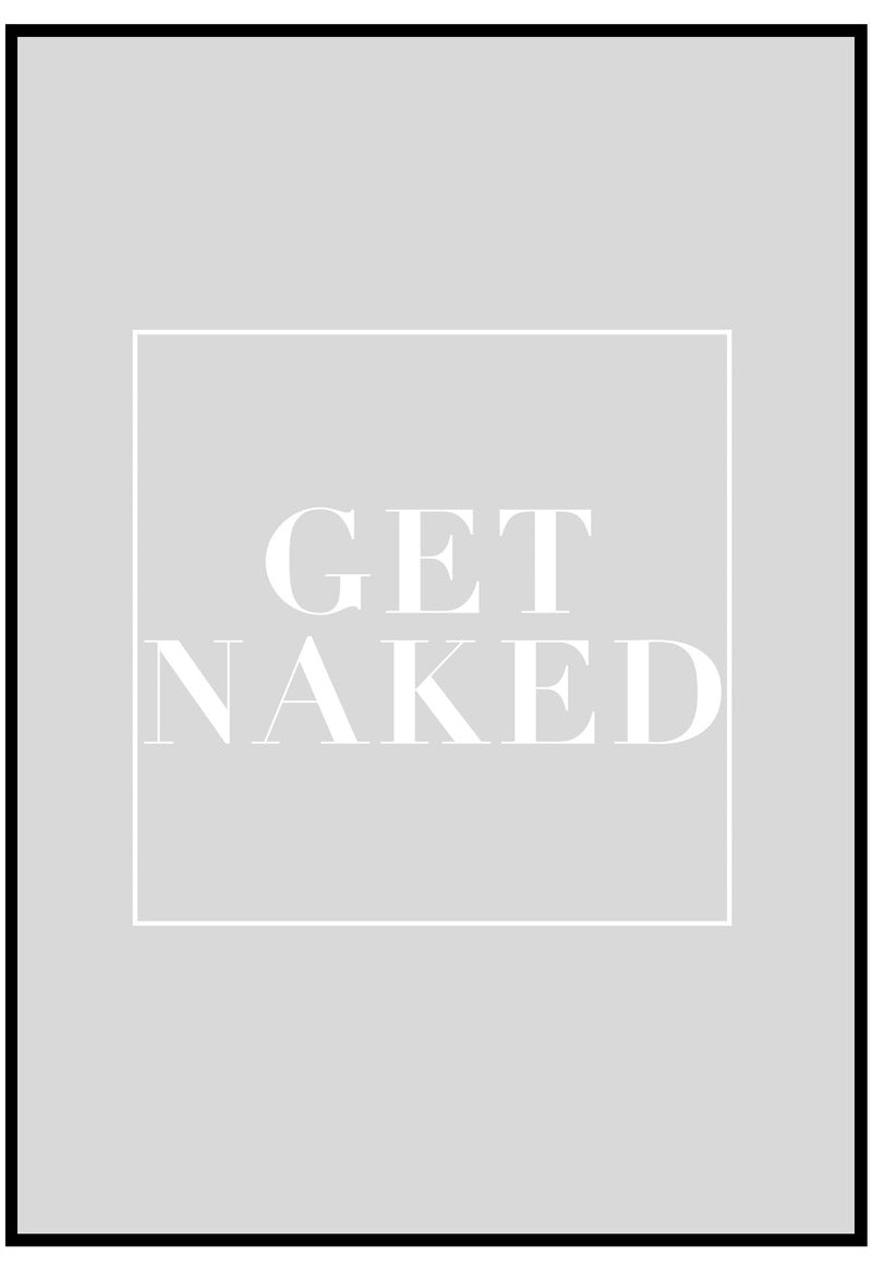 get naked grey wall art