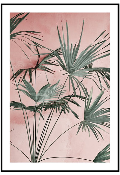 pastel palms wall art