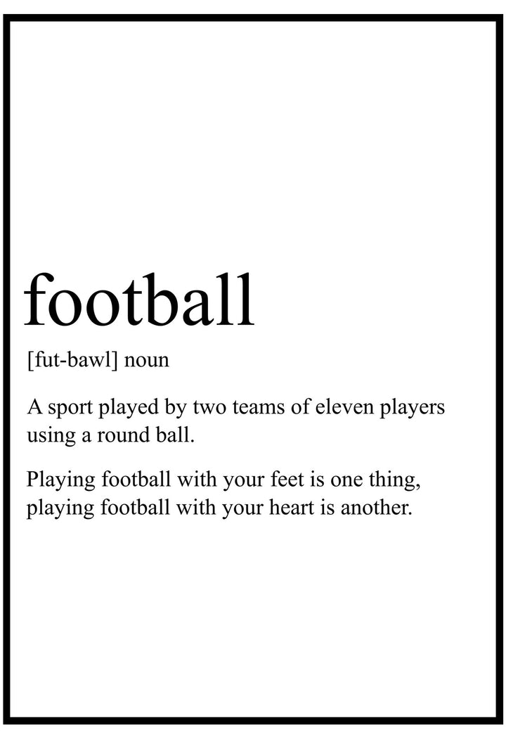 football poster