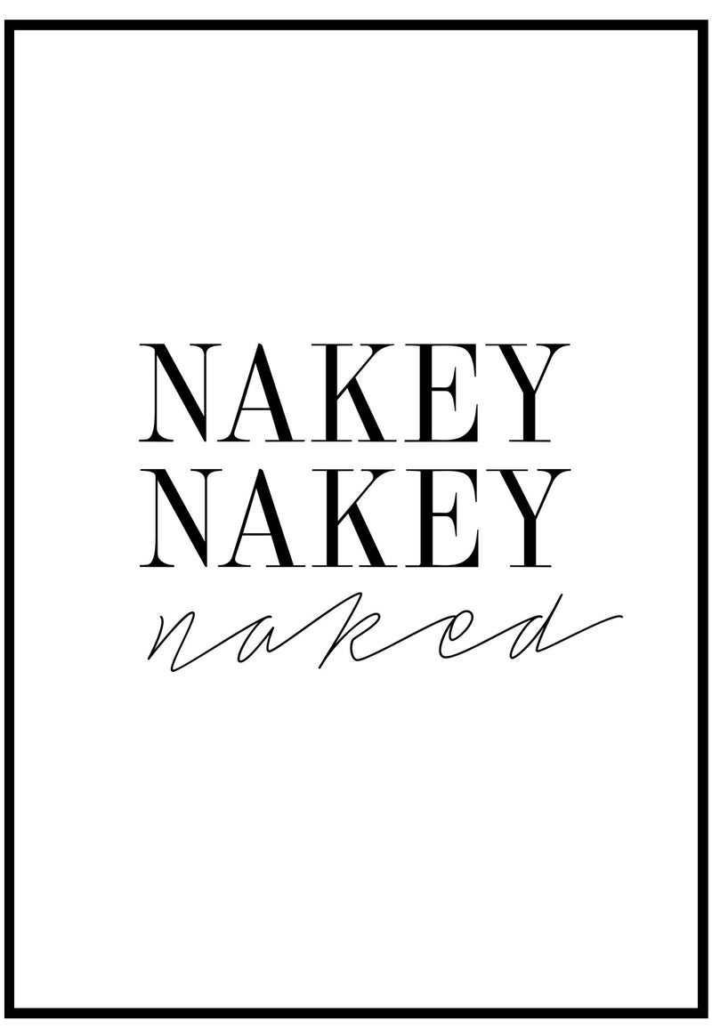 nakey nakey naked wall art for bathroom