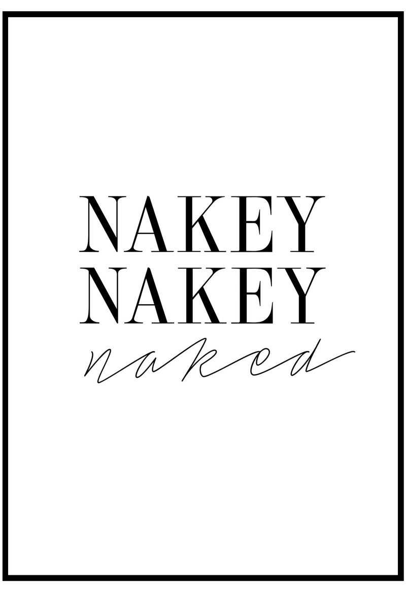 nakey nakey naked wall art for bathroom