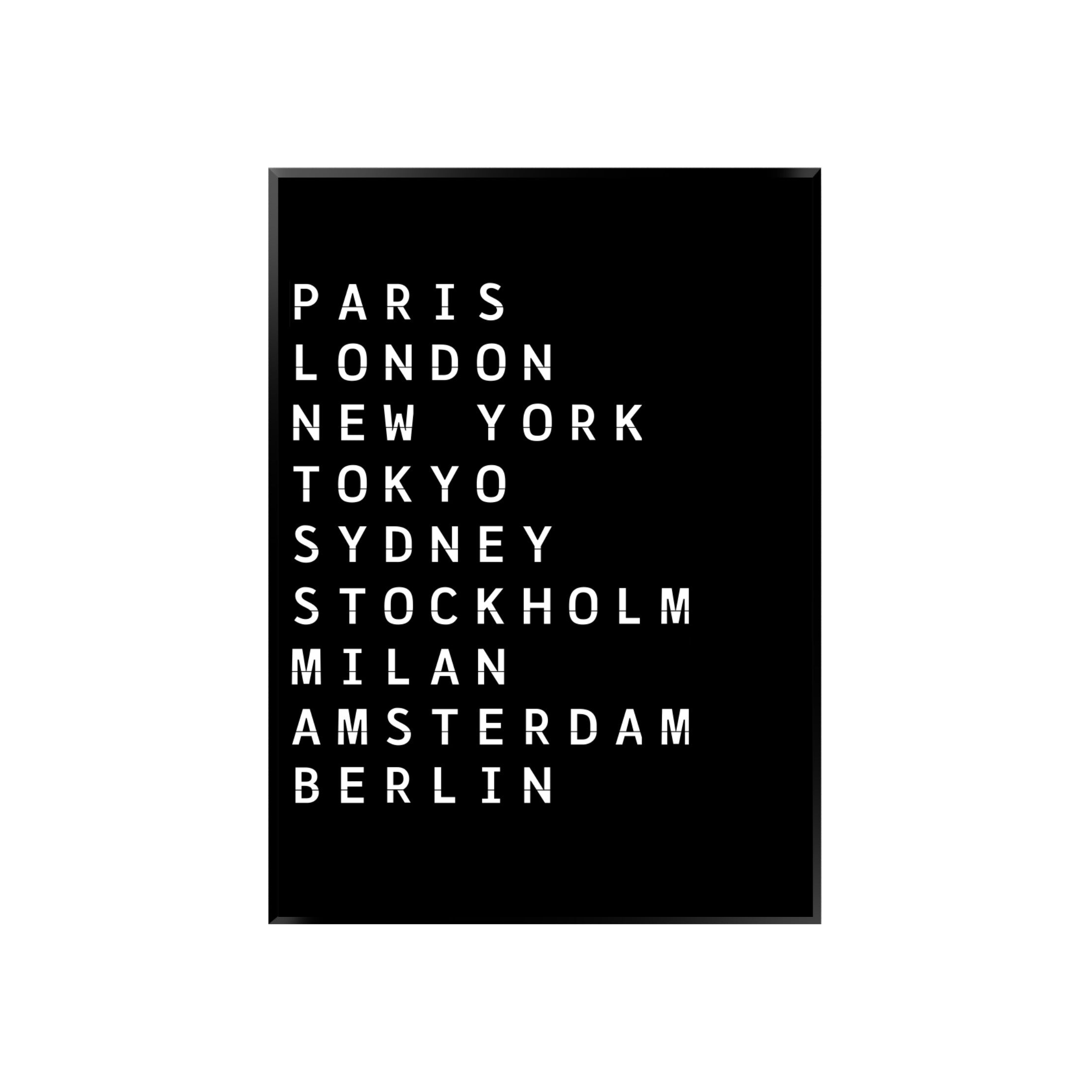 Print poster wall art destinations