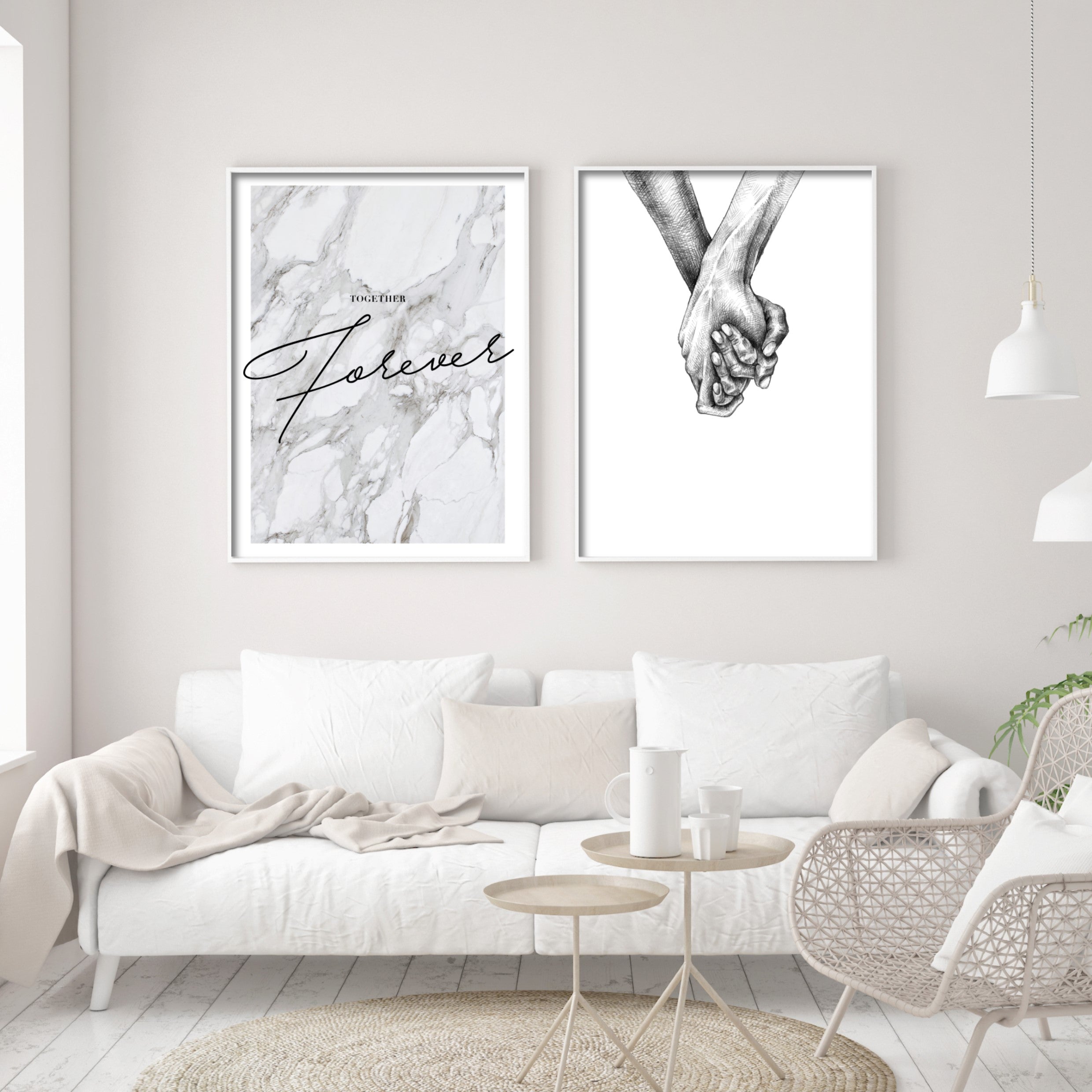 Print poster wall art together
